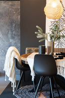 LABEL51 Eetkamerstoel Monza - Zwart - Kunststof - Majorr