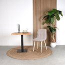 LABEL51 Eetkamerstoel Nino - Naturel - Boucle - Majorr