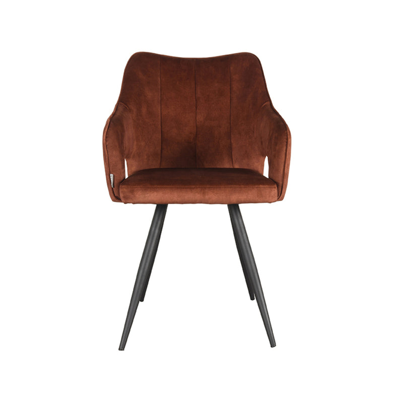LABEL51 Eetkamerstoel Noud - Rust - Velours - Majorr