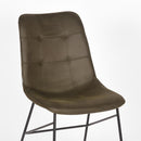 LABEL51 Eetkamerstoel Slim - Army green - Microfiber - Majorr