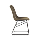 LABEL51 Eetkamerstoel Slim - Army green - Microfiber - Majorr