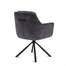 Eetkamerstoel Talas Antraciet (set of 2) - Majorr