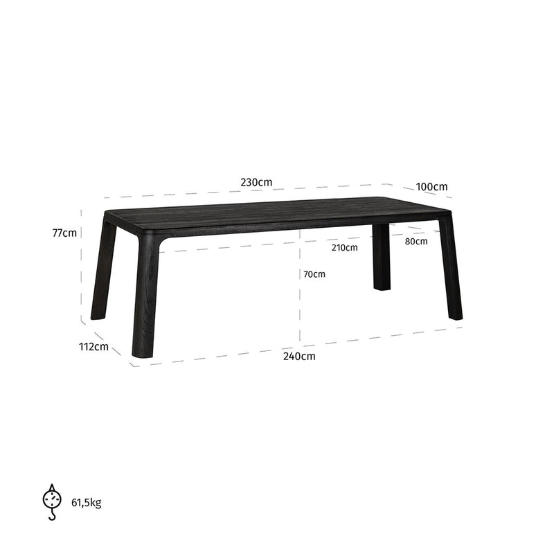 Eettafel Baccarat 230 - Majorr