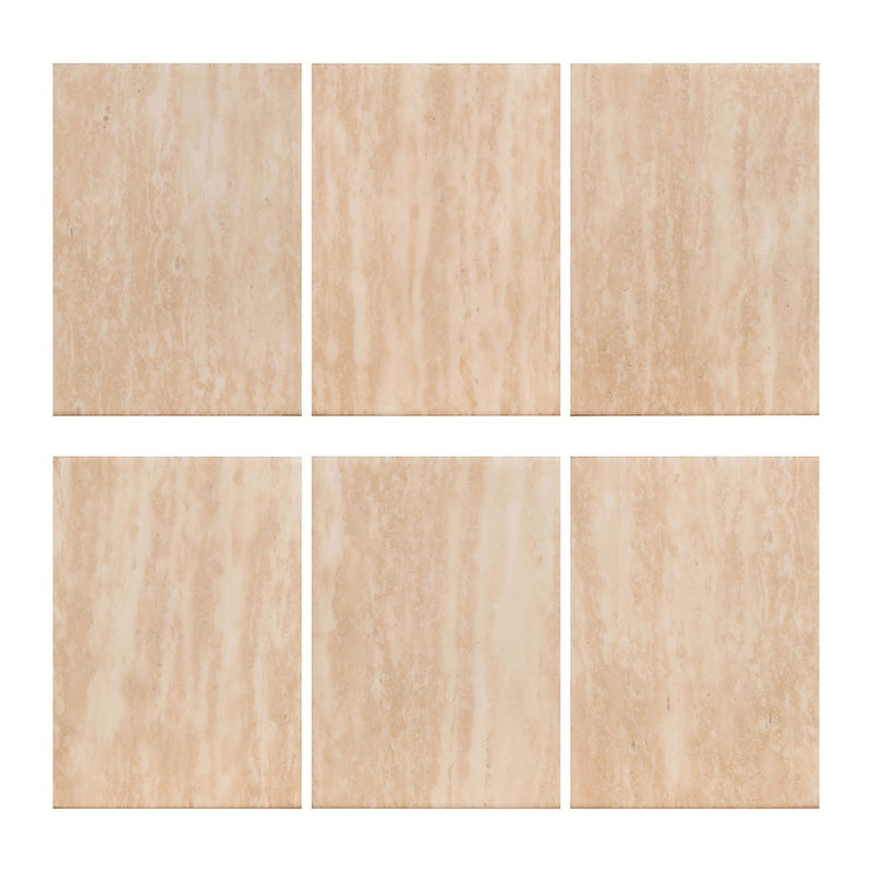 Eettafel Fictus 140Ø faux travertine (Beige) - Majorr