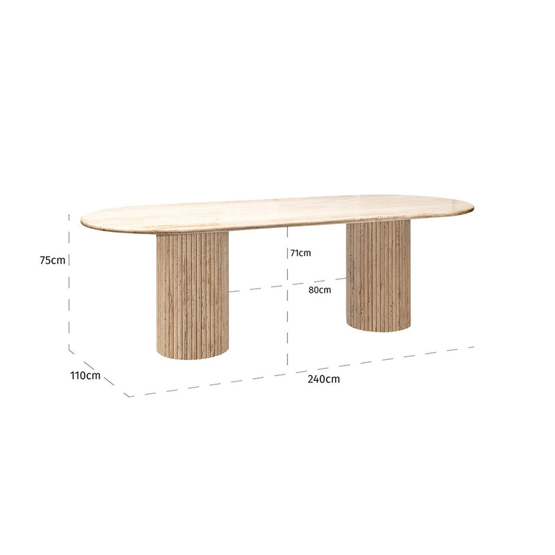 Eettafel La Cantera ovaal 240 - Majorr