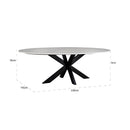 Eettafel Lexington ovaal 230  (White) - Majorr