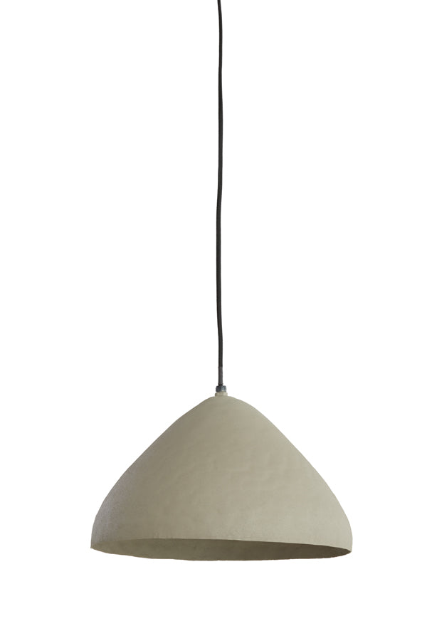 Hanging lamp 32x20 cm ELIMO matt light grey - Majorr