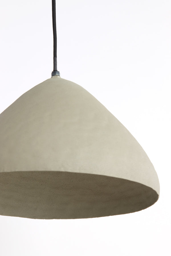 Hanging lamp 32x20 cm ELIMO matt light grey - Majorr