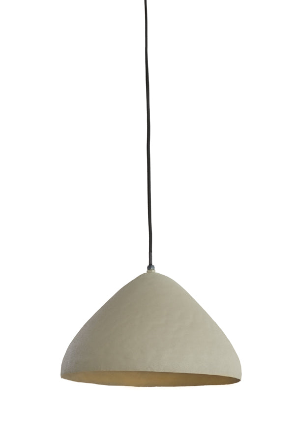 Hanging lamp 32x20 cm ELIMO matt light grey - Majorr