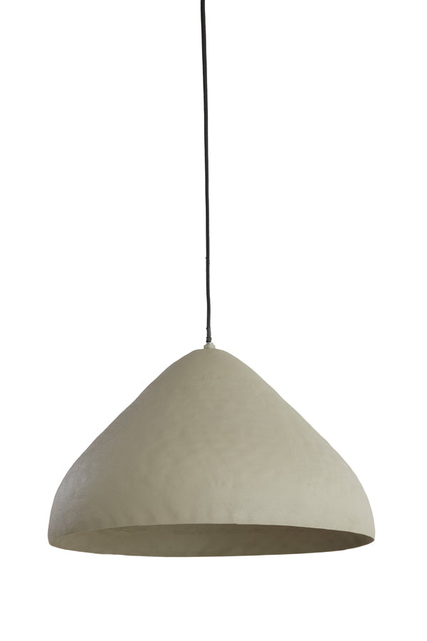 Hanging lamp 40x25 cm ELIMO matt light grey - Majorr