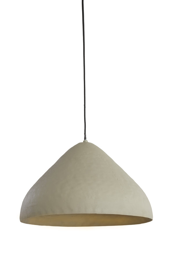 Hanging lamp 40x25 cm ELIMO matt light grey - Majorr