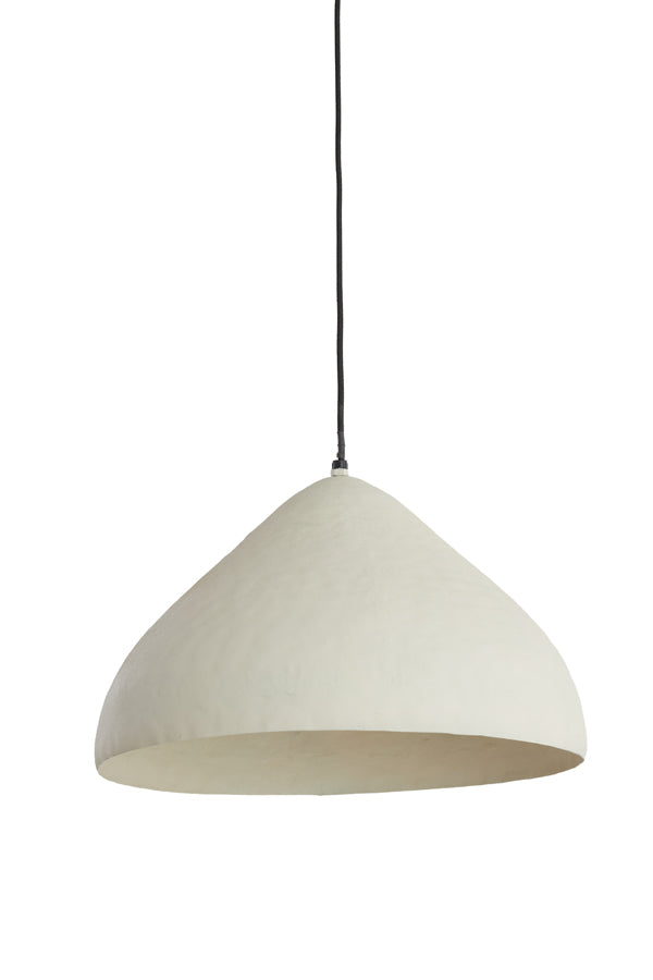 Hanging lamp 40x25 cm ELIMO matt cream - Majorr