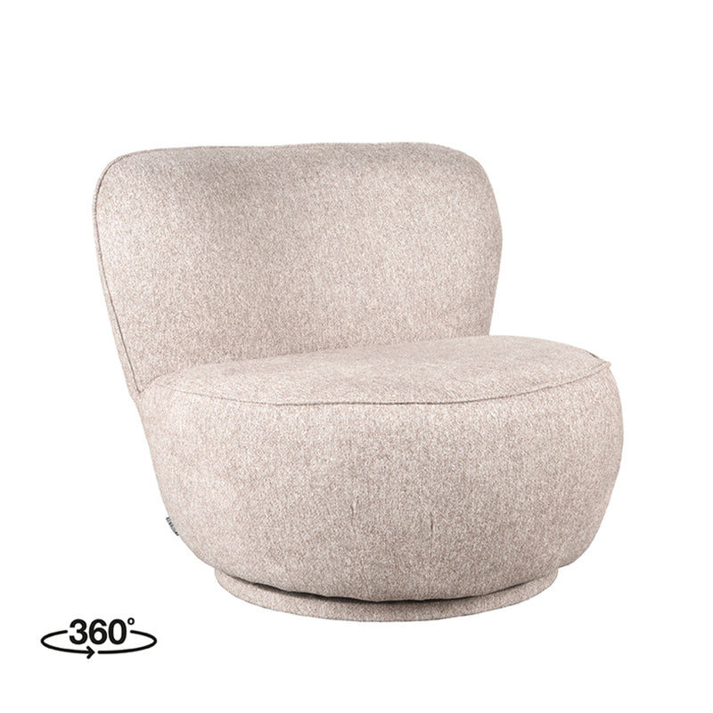 LABEL51 Fauteuil Bunny - Taupe - Boucle - Majorr