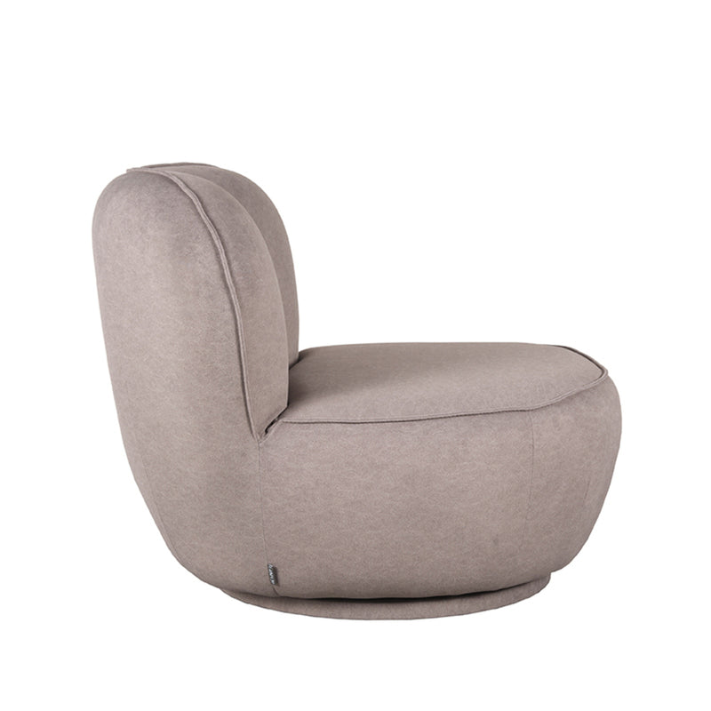 LABEL51 Fauteuil Bunny - Taupe - Microfiber - Majorr