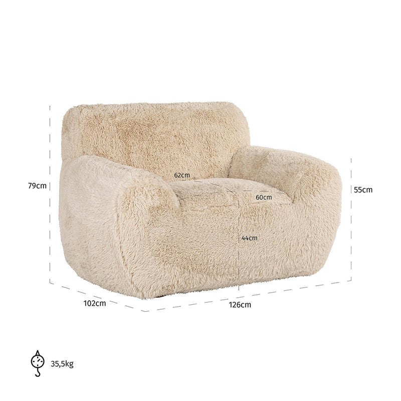 Fauteuil Comfy sand yakety (Yakety Yak Sand) - Majorr