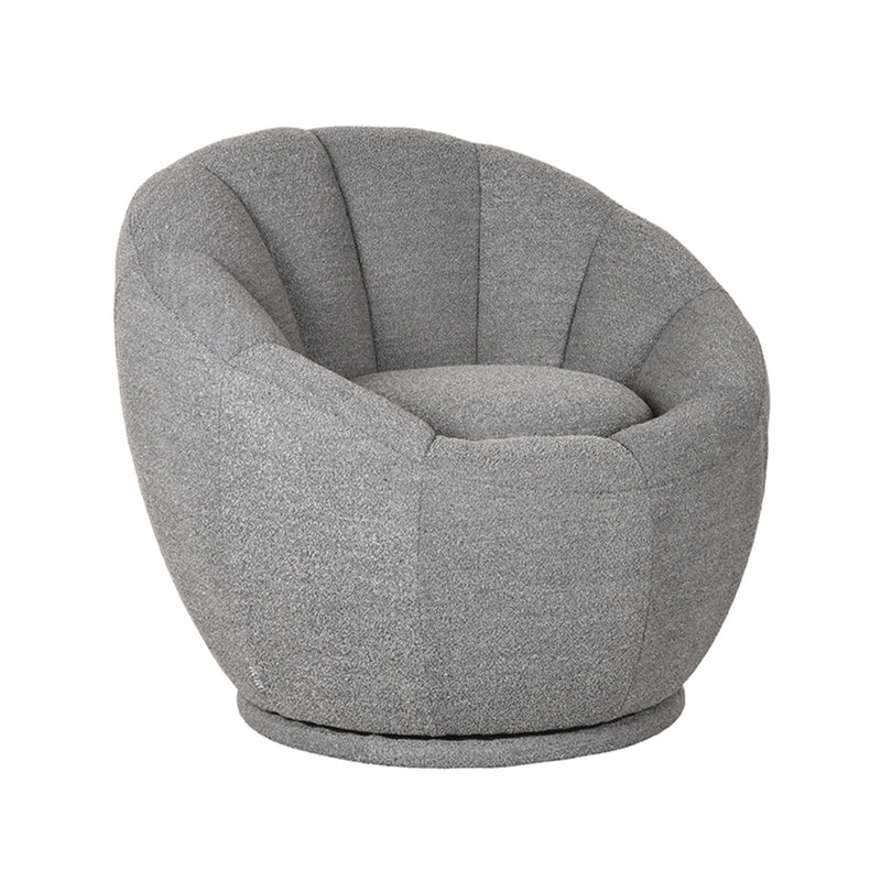 LABEL51 Fauteuil Crown - Grijs - Boucle - Majorr