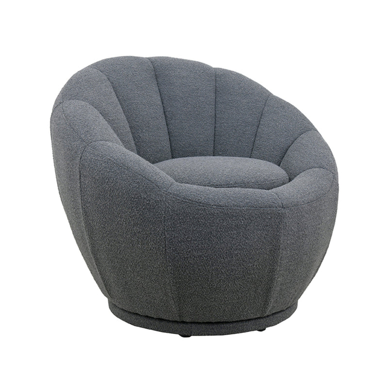 LABEL51 Fauteuil Crown - Grijs - Boucle - Majorr