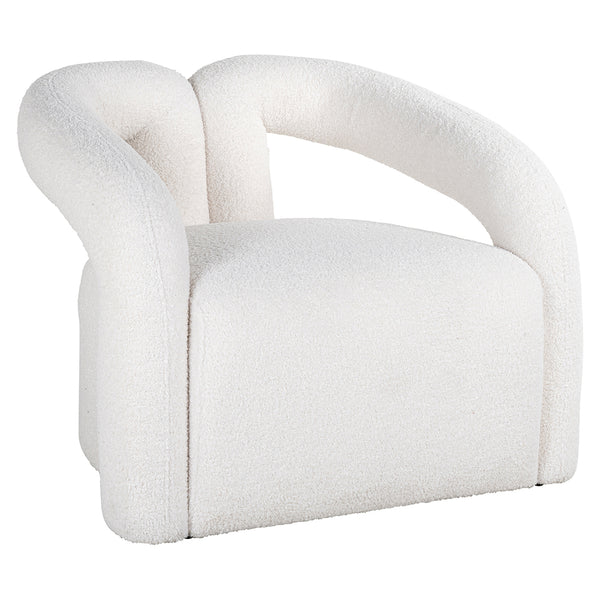 Fauteuil Dana white furry (Himalaya 900 white furry) - Majorr