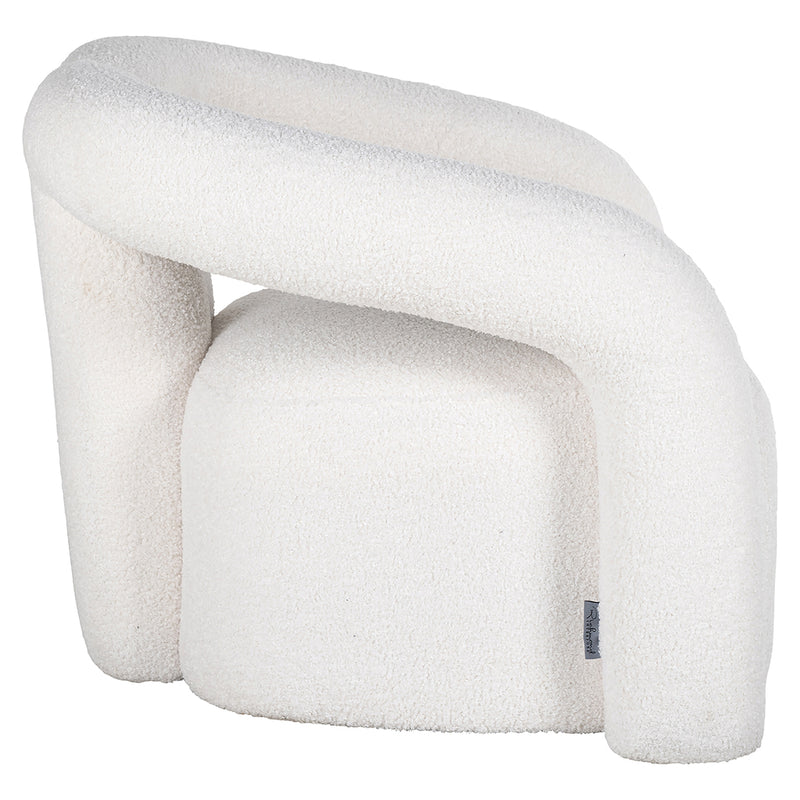 Fauteuil Dana white furry (Himalaya 900 white furry) - Majorr