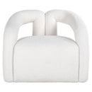 Fauteuil Dana white furry (Himalaya 900 white furry) - Majorr