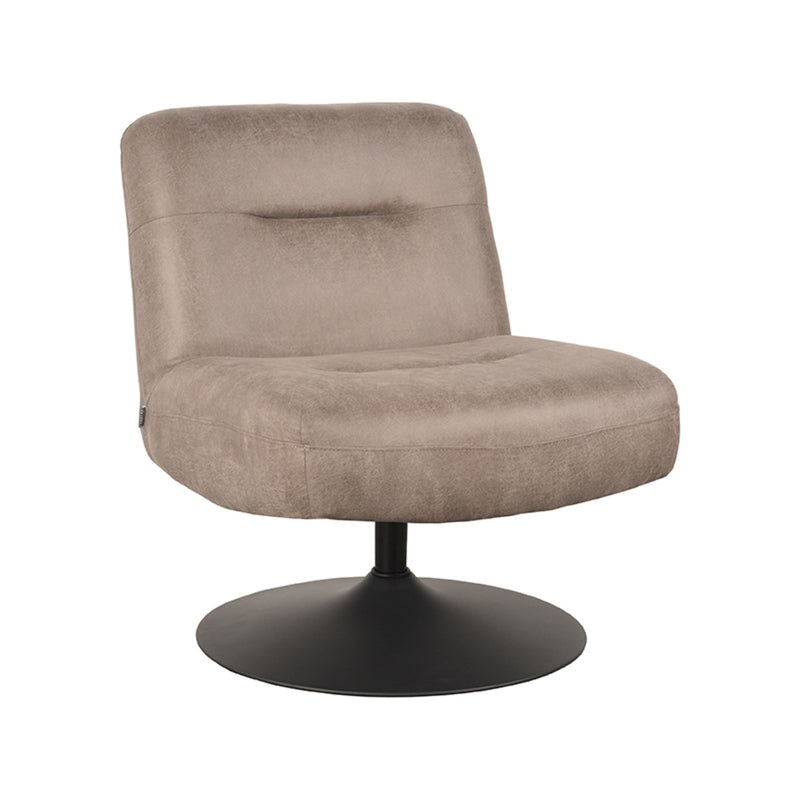 LABEL51 Fauteuil Eli - Taupe - Microfiber - Majorr