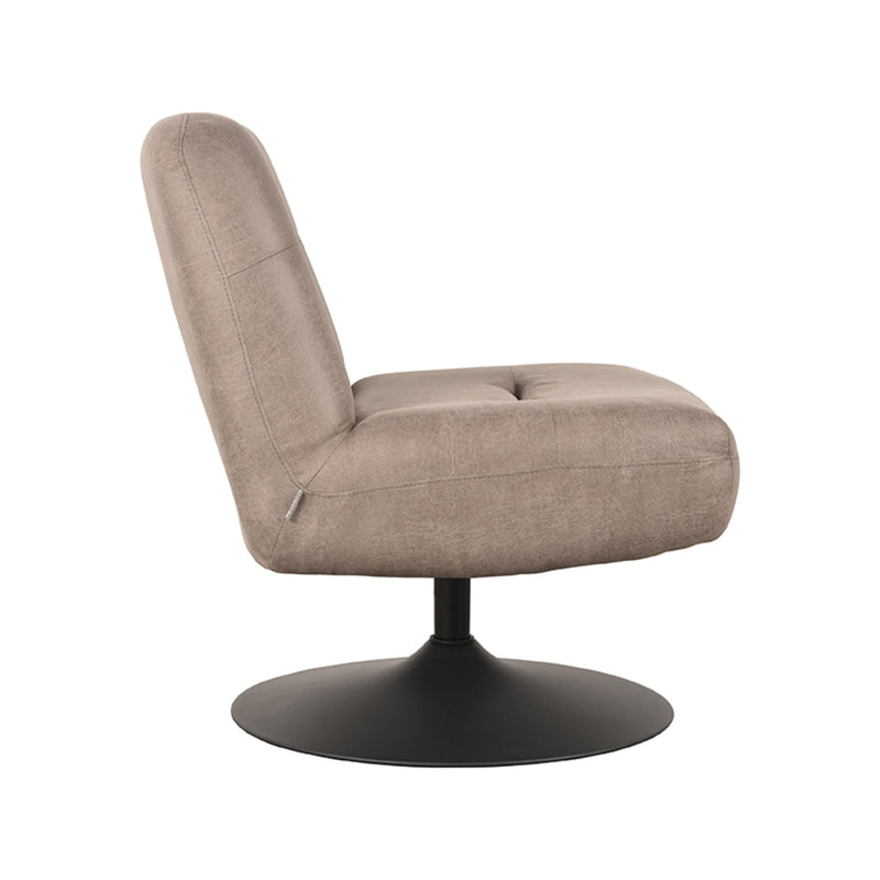 LABEL51 Fauteuil Eli - Taupe - Microfiber - Majorr