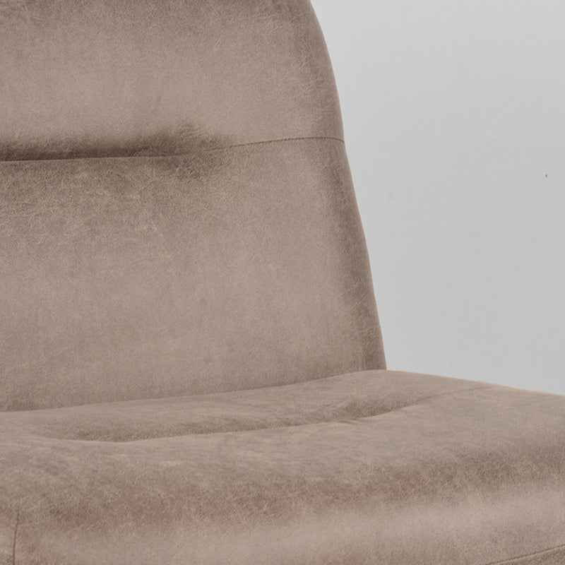 LABEL51 Fauteuil Eli - Taupe - Microfiber - Majorr