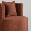 LABEL51 Fauteuil Evy - Rust - Velours - 65 cm - Majorr