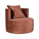 LABEL51 Fauteuil Evy - Rust - Velours - Majorr