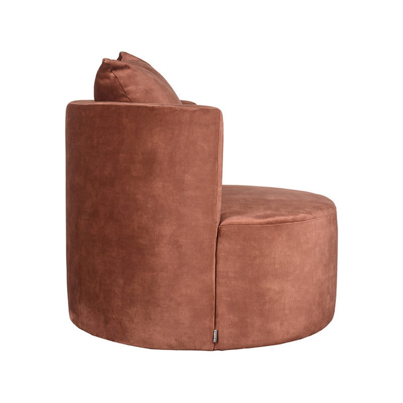 LABEL51 Fauteuil Evy - Rust - Velours - Majorr
