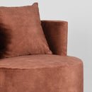 LABEL51 Fauteuil Evy - Rust - Velours - Majorr