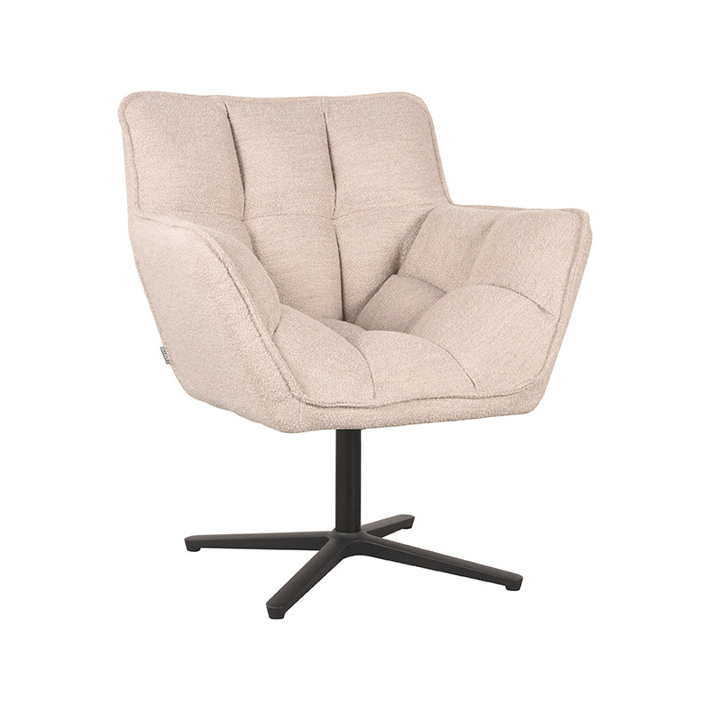 LABEL51 Fauteuil Ian - Naturel - Boucle - Majorr