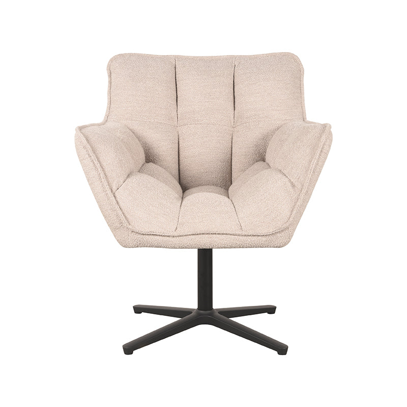 LABEL51 Fauteuil Ian - Naturel - Boucle - Majorr