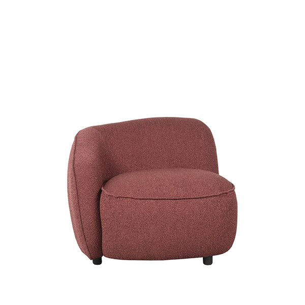 LABEL51 Fauteuil Livo - Winered - Boucle - Links - Majorr