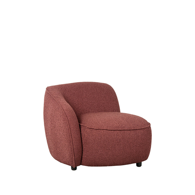 LABEL51 Fauteuil Livo - Winered - Boucle - Links - Majorr