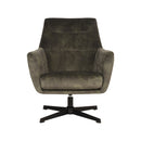 LABEL51 Fauteuil Toby - Hunter - Velours - Majorr