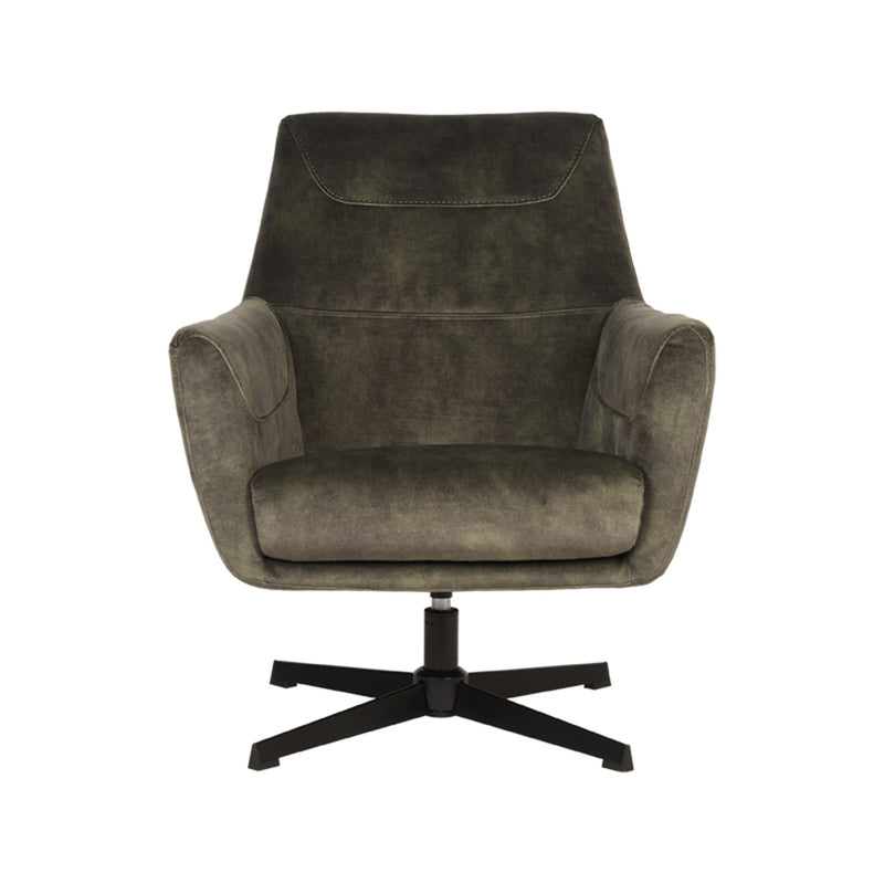 LABEL51 Fauteuil Toby - Hunter - Velours - Majorr