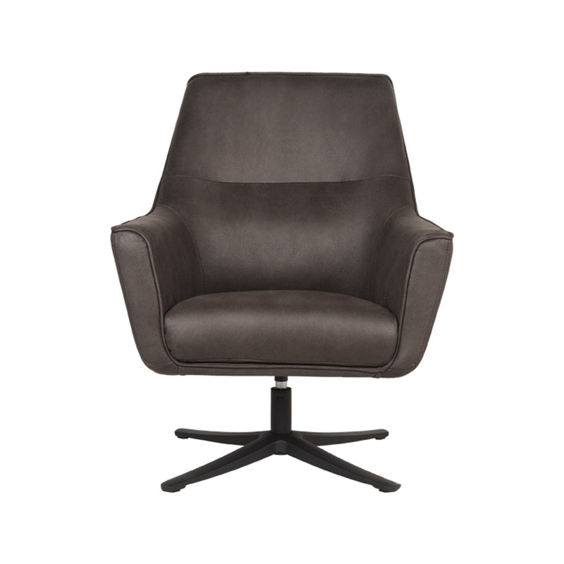 LABEL51 Fauteuil Tod - Antraciet - Microfiber - Majorr