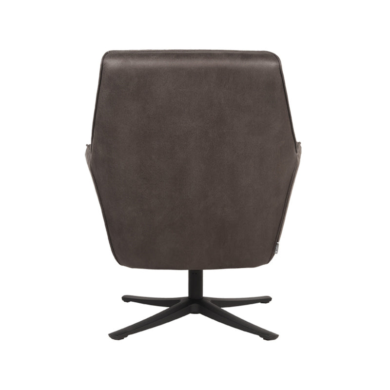 LABEL51 Fauteuil Tod - Antraciet - Microfiber - Majorr