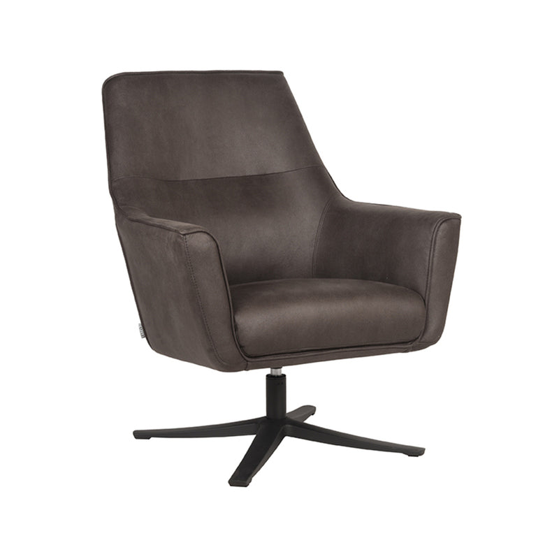 LABEL51 Fauteuil Tod - Antraciet - Microfiber - Majorr