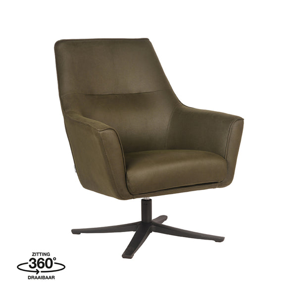 LABEL51 Fauteuil Tod - Army green - Microfiber - Majorr