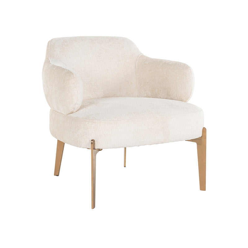 Fauteuil Venus white chenille - Majorr