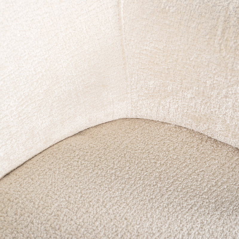 Fauteuil Venus white chenille - Majorr