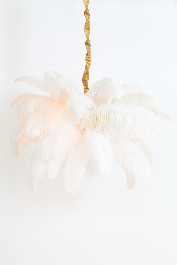 Hanglamp Feather - Wit - Ã˜80cm