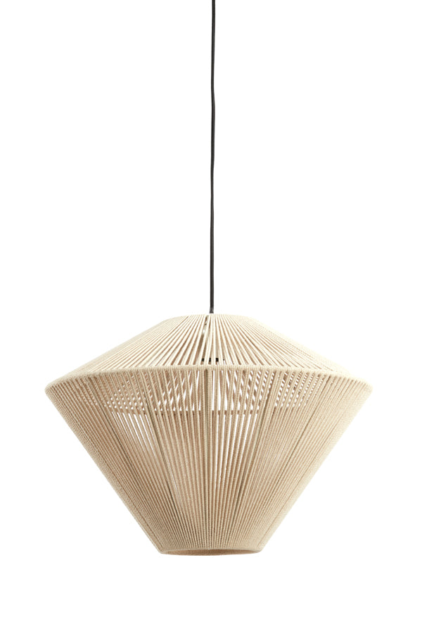 Hanging lamp 56x43 cm FELIDA cream - Majorr