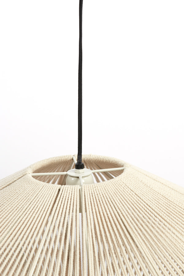 Hanging lamp 56x43 cm FELIDA cream - Majorr