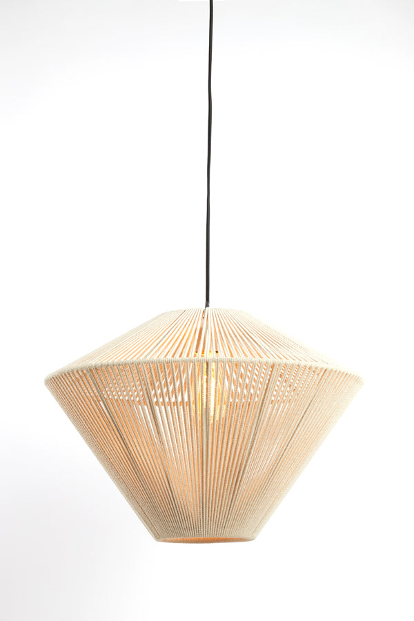 Hanging lamp 56x43 cm FELIDA cream - Majorr