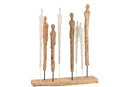 Figures 8 Thin Mango Wood/Aluminium White/Natural - Majorr