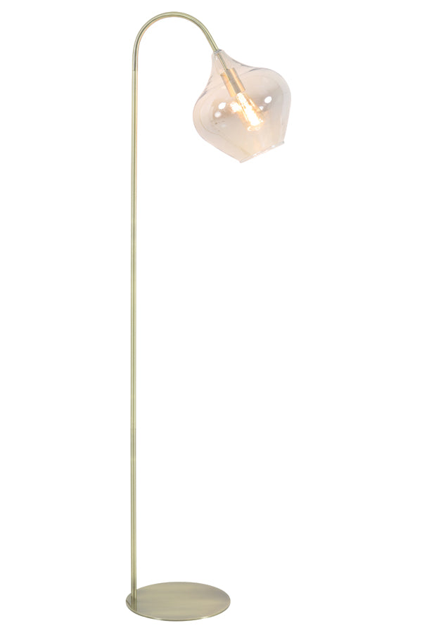 Floor lamp 45x28x160 cm RAKEL antique bronze+smoked - Majorr