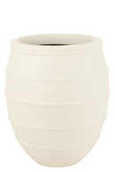 Flower Pot Terracotta White - Majorr